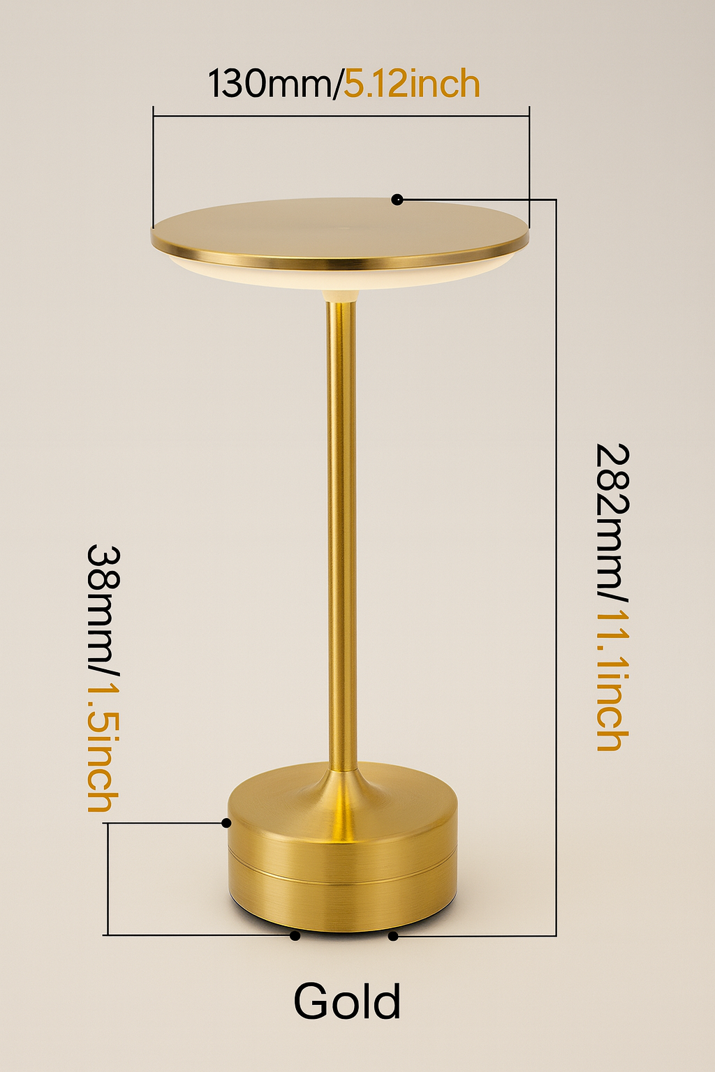 LED Crystal Touch Table Lamp